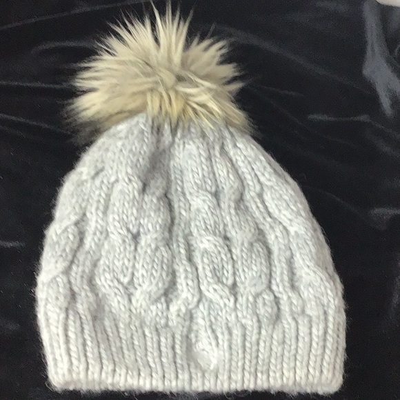 Warm Winter Gray Pullover Crochet Hat - Picture 1 of 3